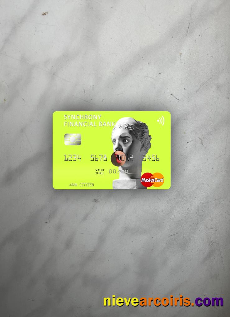 USA Synchrony Financial Bank mastercard photolook